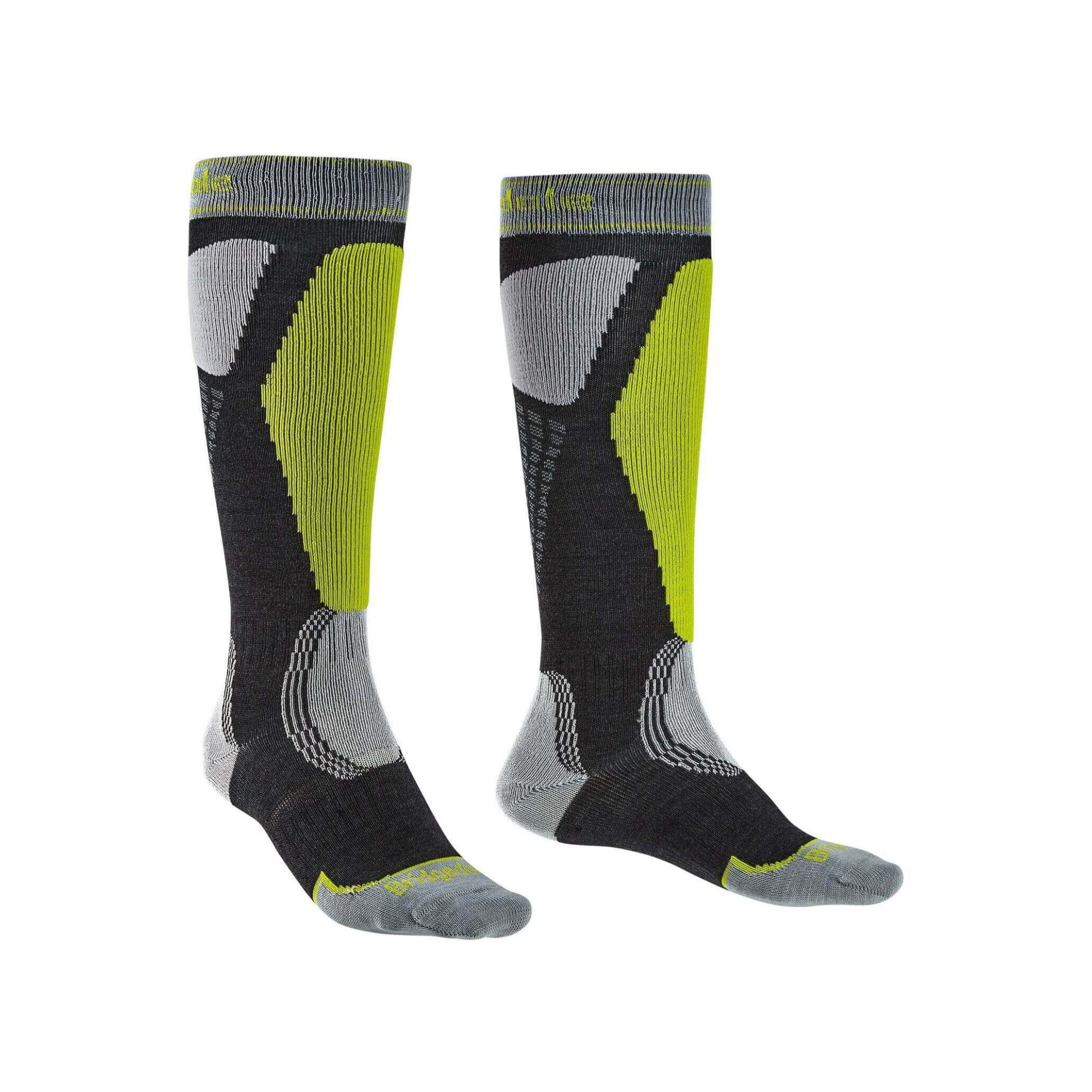 Sosete sport, Bridgedale Easy On Merino Endurance Over Calf, Gri, M