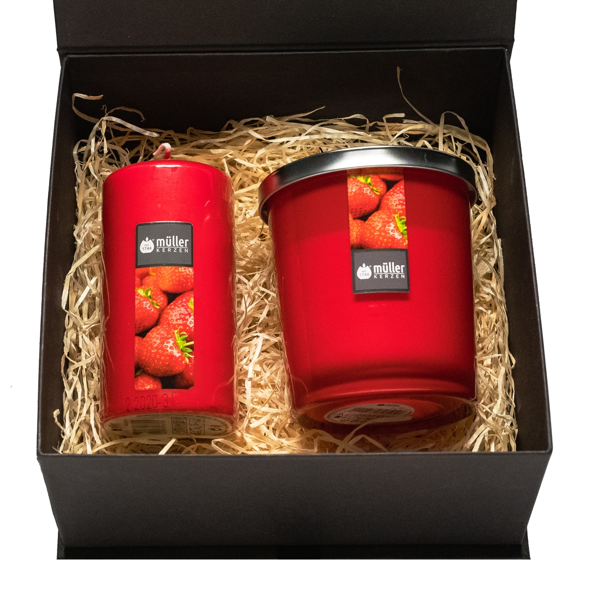 Set 2 lumanari cadou Charm- Strawberry Love