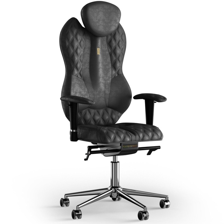 Kulik System Grand Antara ergonomikus irodai szék, dombornyomott minta, textil, fekete