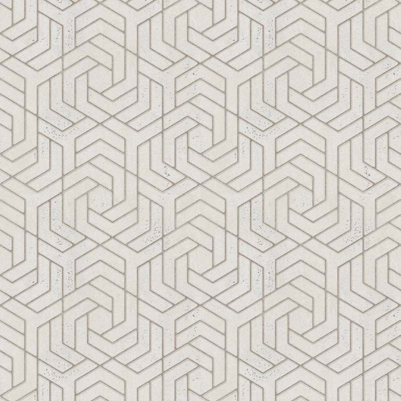 Tapet decorativ,model geometric,vinil lavabil gri, argintiu, living, hol, Urban Spaces, 32608 marime 0.53m x 10m