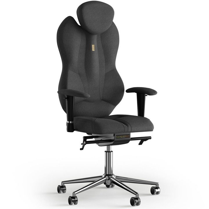 Ergonomikus irodai szék Kulik System Grand, azúrkék, textil, fekete