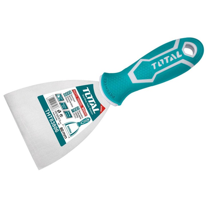 Total spatula, rozsdamentes acél, 80 mm, többszínű