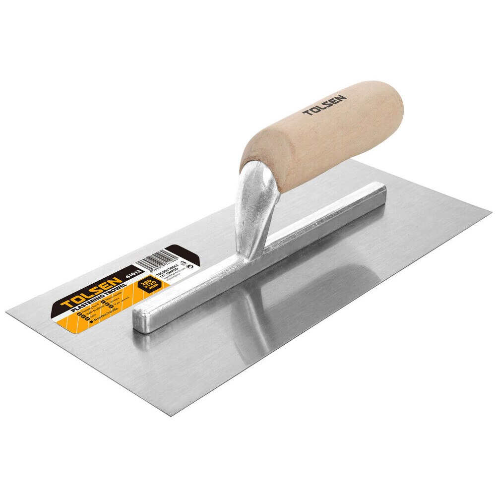 Mistrie pentru tencuit 280x120 mm, maner din lemn cu dinti, Tolsen