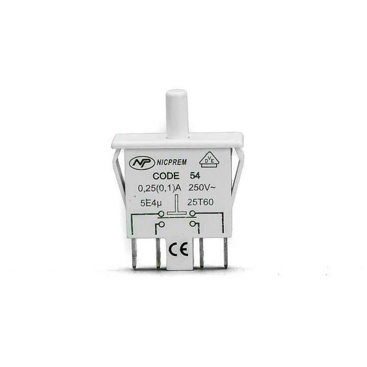 Intrerupator lumina frigider Nofrost/Bosch/Beko 4220130185, Alb