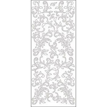 Set accesorii creatie, sticker floral, 23 x 10 cm, auriu, Meyco Set accesorii creatie, sticker floral, 23 x 10 cm, auriu, Meyco