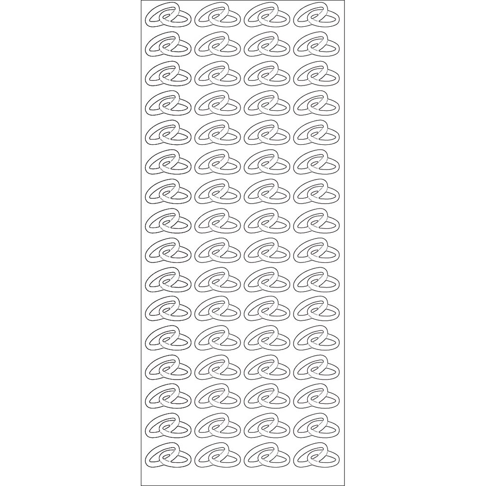 Set accesorii creatie, sticker verighte, 23 x 10 cm, auriu, Meyco