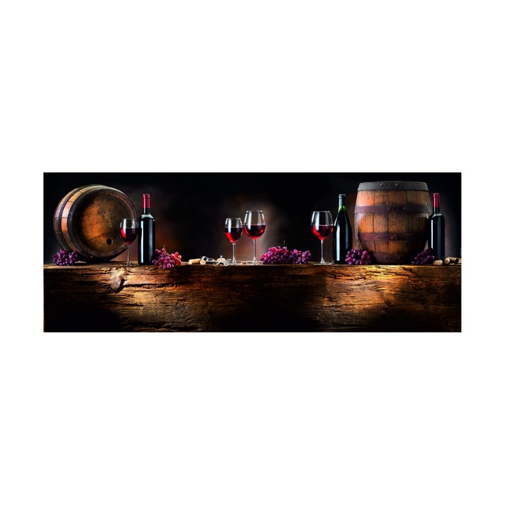 Set doua bucati sticla bucatarie sau baie , securizata , GLASFABRIK 4 mm, Multicolor, 2600x600 mm dkemg96