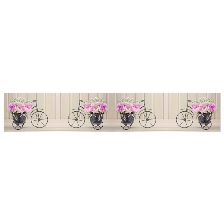 Set doua bucati sticla bucatarie sau baie , securizata , GLASFABRIK 4 mm, Multicolor, 2600x600 mm dkemg97