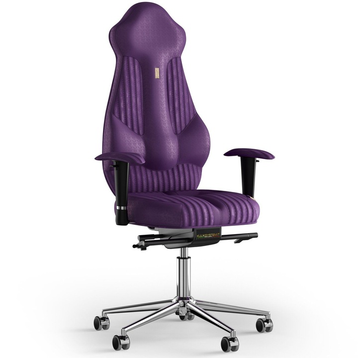 Kulik System Imperial, Ergonomikus irodai szék, dombornyomott minta, textil, lila