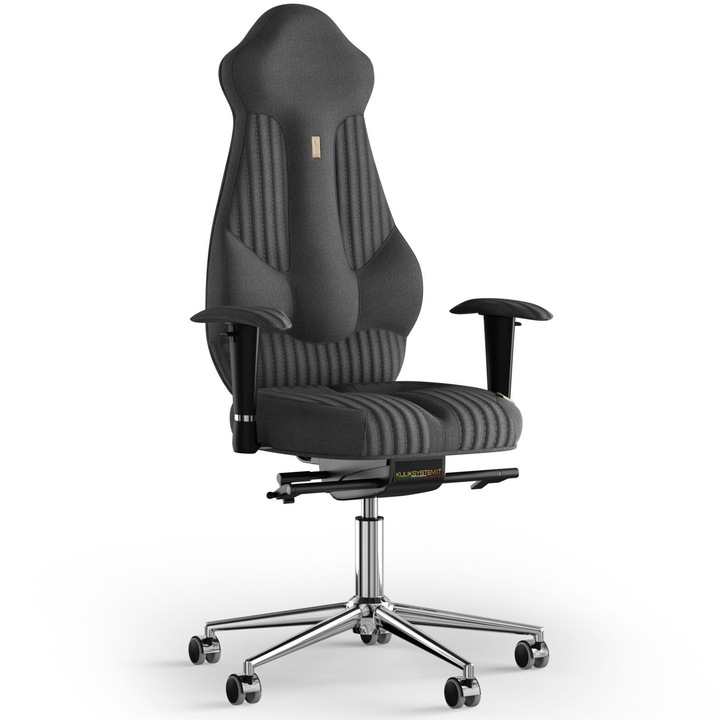 Kulik System Imperial, Ergonomikus irodai szék, dombornyomott minta, textil, szürke