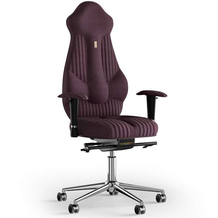 Kulik System Imperial, Ergonomikus irodai szék, dombornyomott minta, textil, lila