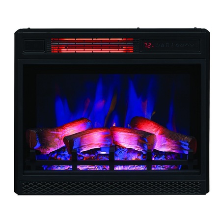 Semineu electric Derby Alb cu focar electric ClassicFlame FCF-23 si sunet