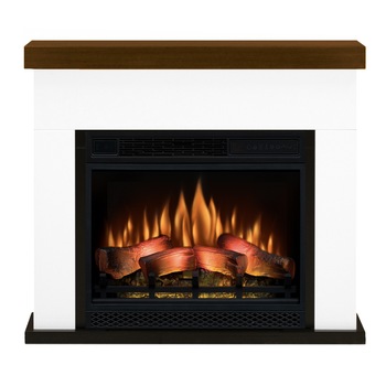 Semineu electric Dublin Alb si Nuc cu focar electric ClassicFlame FCF-23 si sunet Semineu electric Dublin Alb si Nuc cu focar electric ClassicFlame FCF-23 si sunet