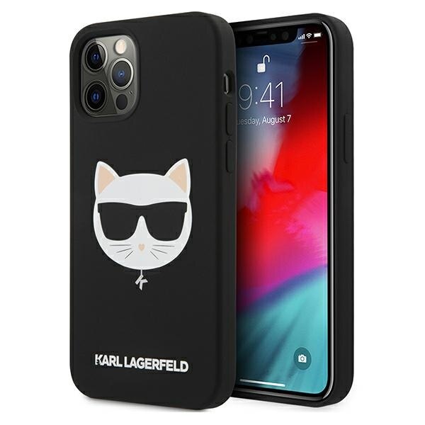 Husa pentru iPhone 12 / iPhone 12 Pro Karl Lagerfeld Silicone Choupette black