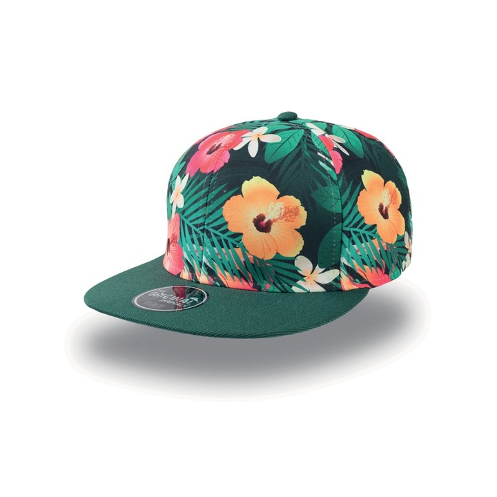 Мъжка шапка Atlantis Snap fantasy Flower Verde, Unisex