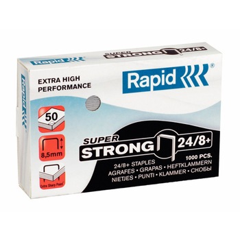 Capse Rapid Super Strong 24/8+, 1000 buc/cutie Capse Rapid Super Strong 24/8+, 1000 buc/cutie