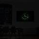 Tablou Canvas Fosforescent, Luminos in Intuneric, Premium, Art Star, Ceas iluminat, Vintage, Panza pe cadru de lemn, Decoratiuni Moderne pentru Casa, 20 x 30 cm