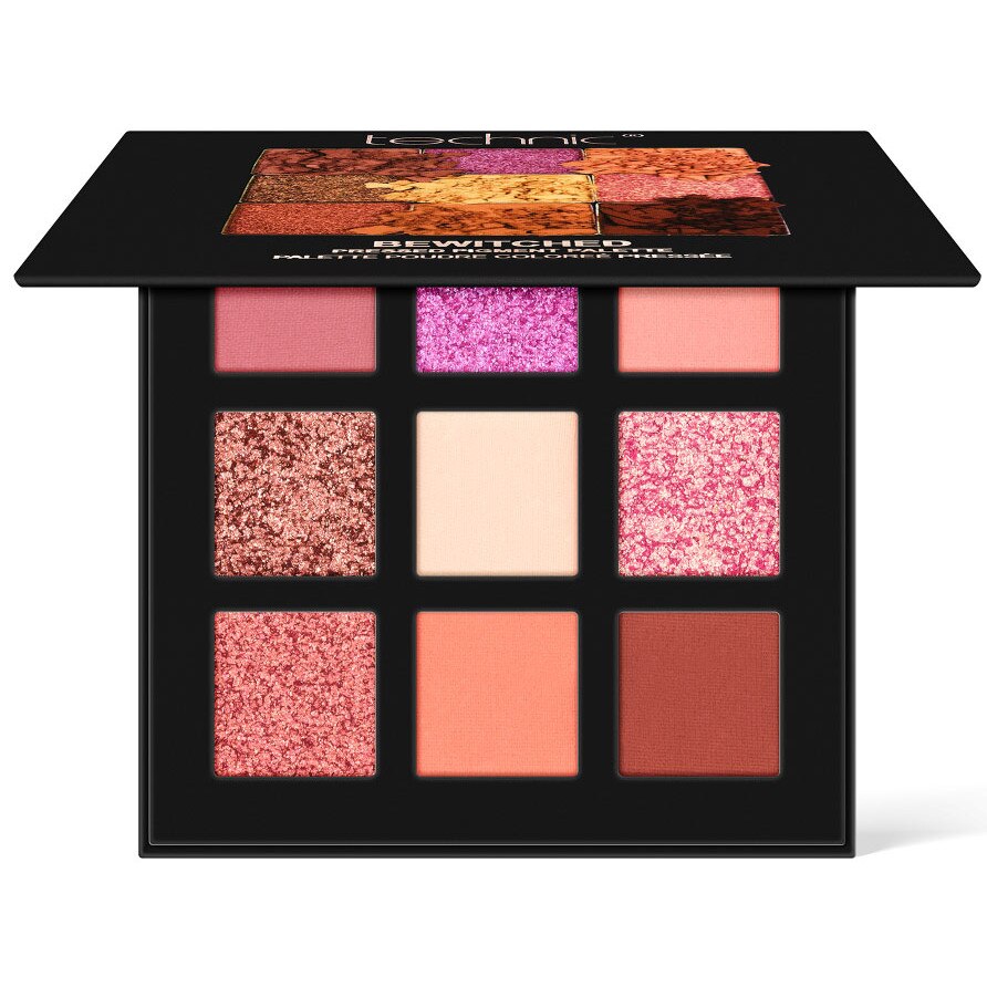Paleta profesionala de farduri Technic Pressed Pigments Palette, BEWITCHED