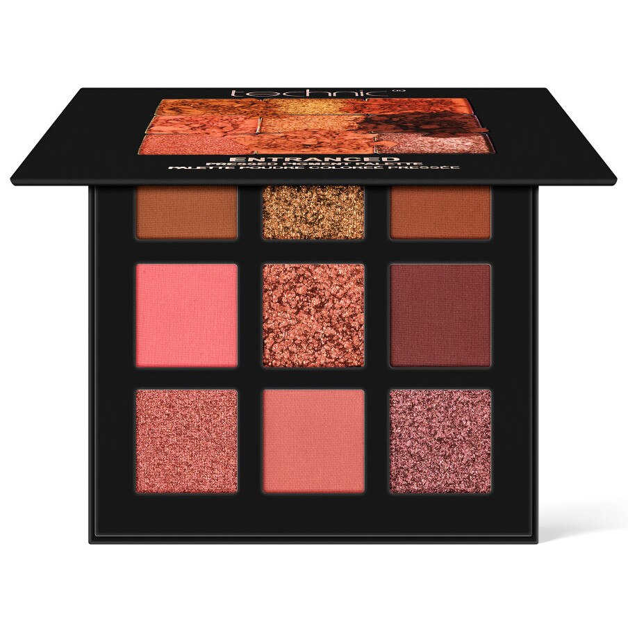 Paleta profesionala de farduri Technic Pressed Pigments Palette, ENTRACED