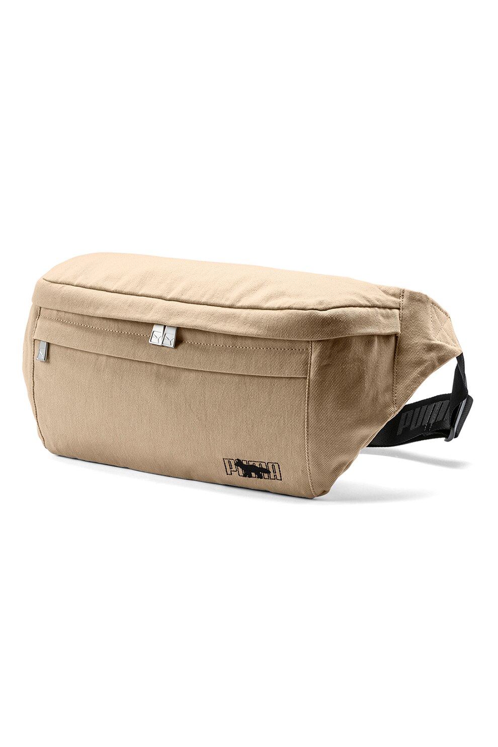 Puma, Borseta din material textil cu logo brodat, Bej