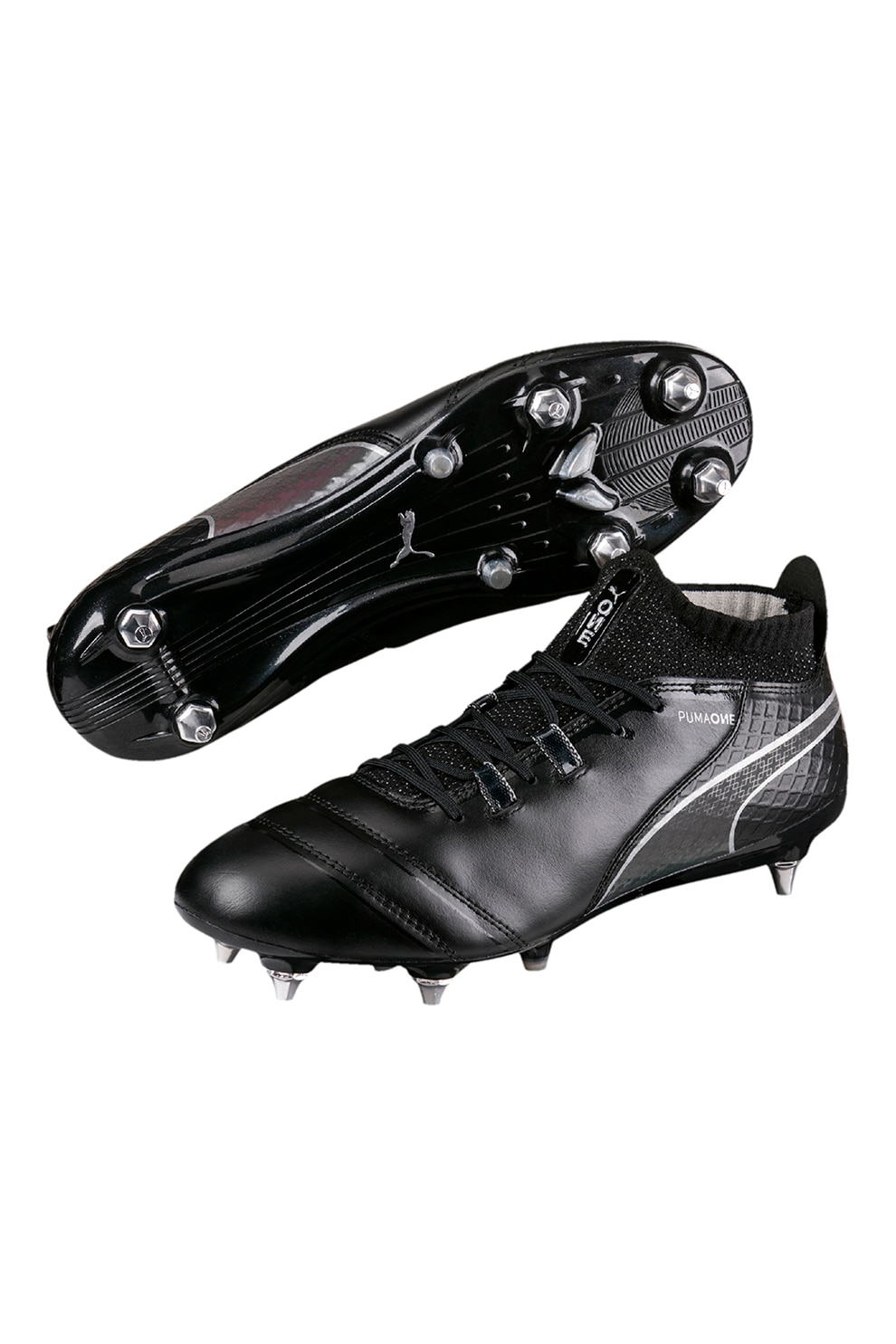 Puma, Pantofi slip-on pentru fotbal One 17.1, Negru