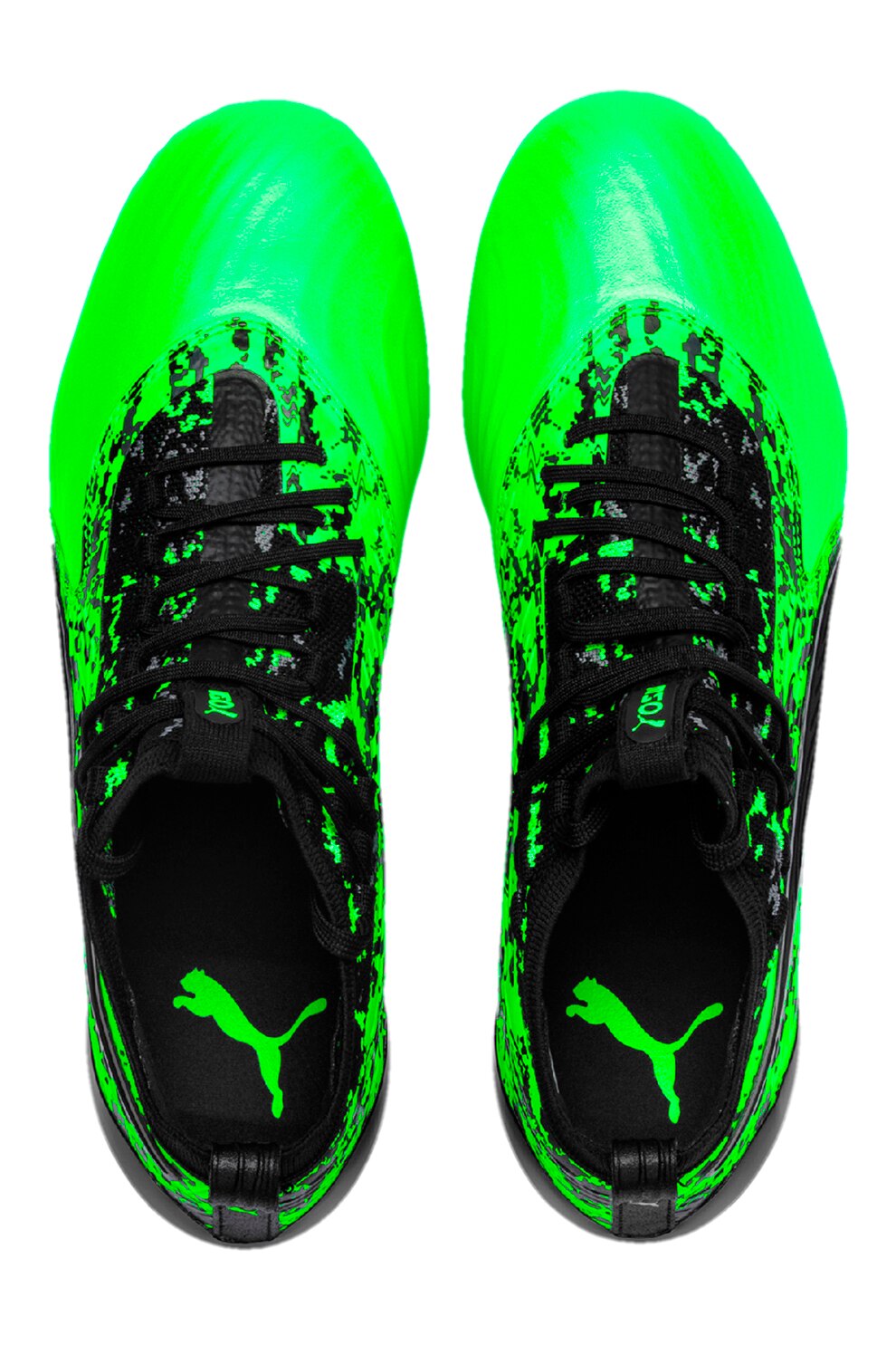 Puma, Ghete de fotbal ONE 19.1 Mx SG, Verde electric/Negru, 9