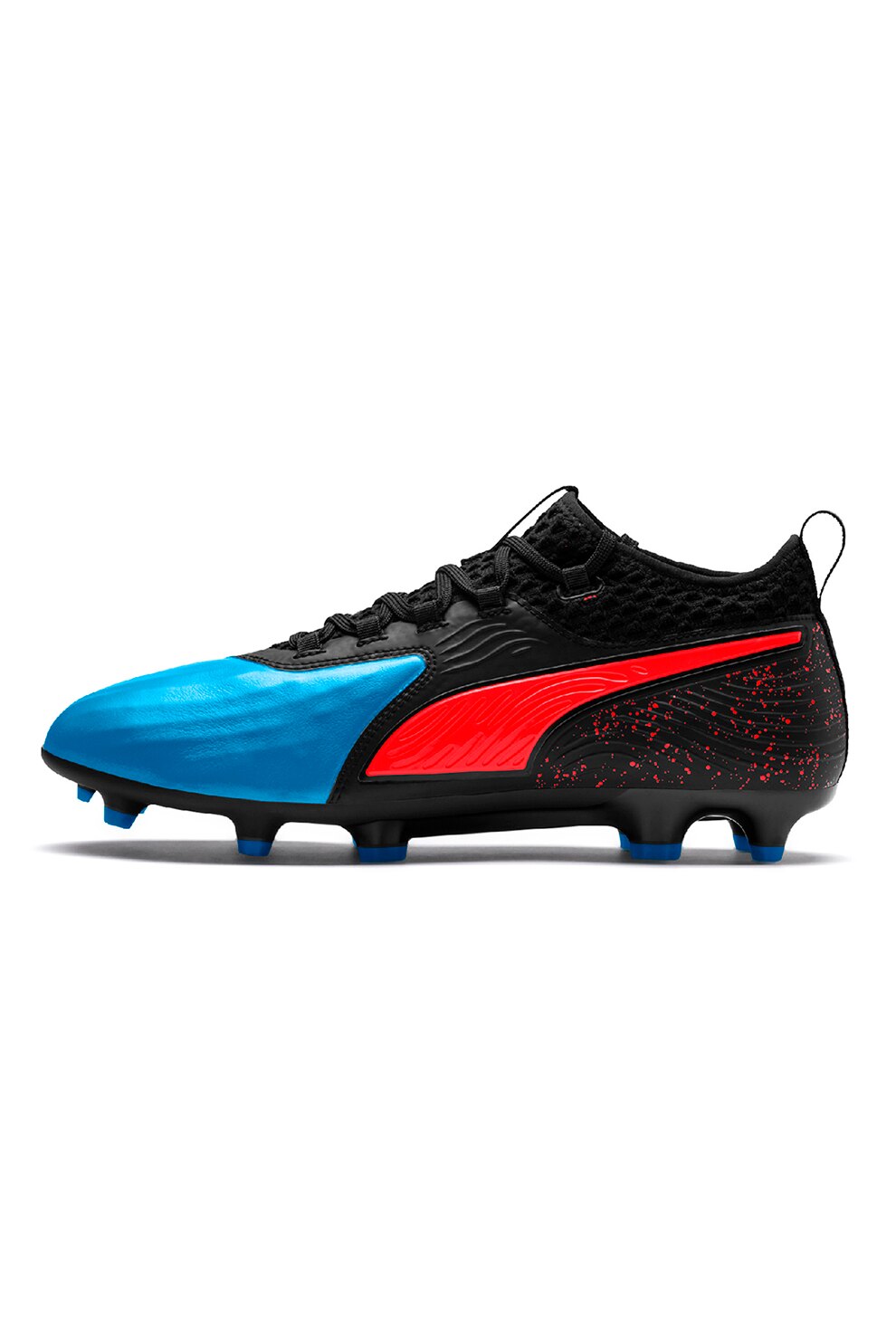 Puma, Ghete mid-high de fotbal ONE 19.2, Albastru/Negru, 42.5