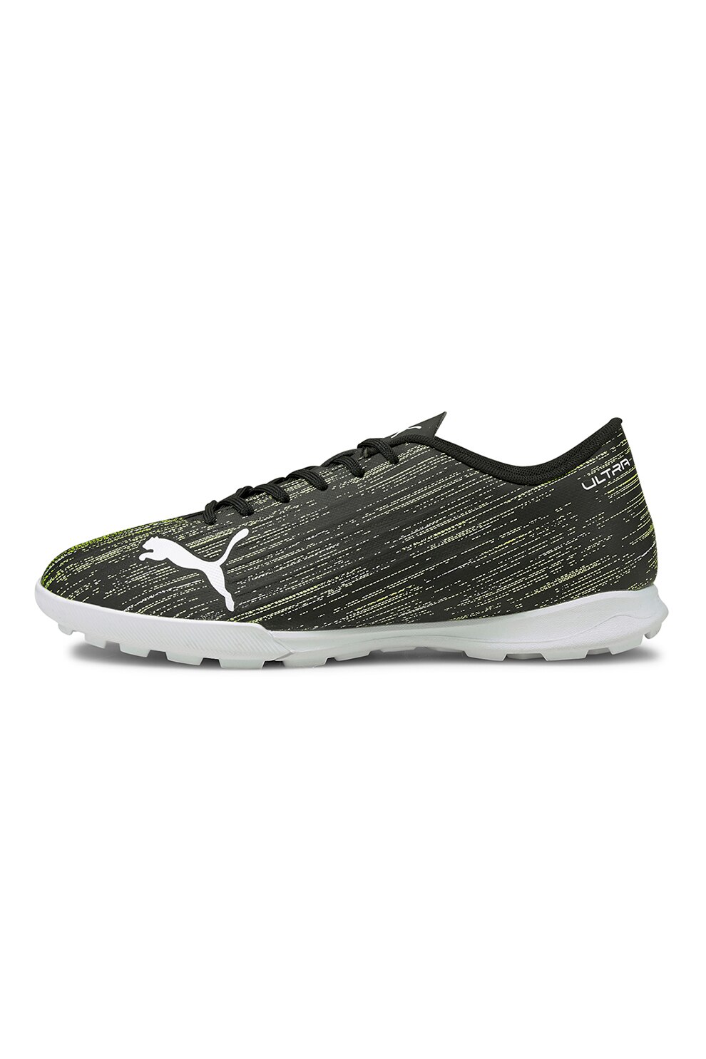 Puma, Pantofi sport pentru fotbal Ultra TT 4.2, Negru/Alb/Galben