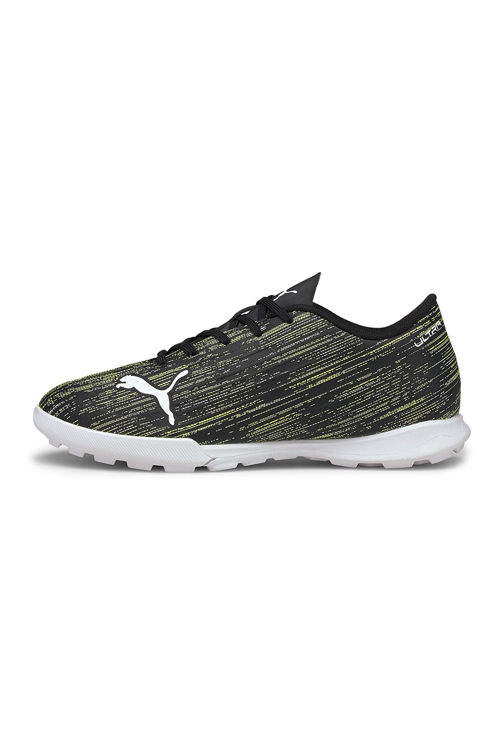 Puma, Pantofi sport pentru fotbal Ultra 4.2 TT Jr, Negru/Alb/Galben
