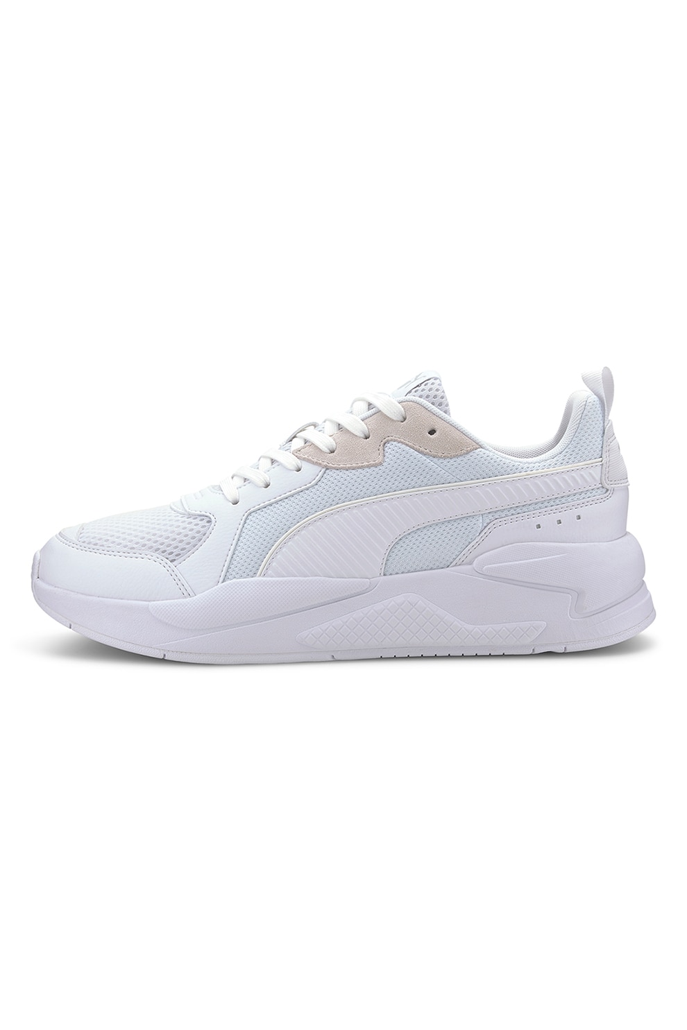 Puma, Pantofi sport low-top cu model colorblock X-Ray, Alb/Gri deschis