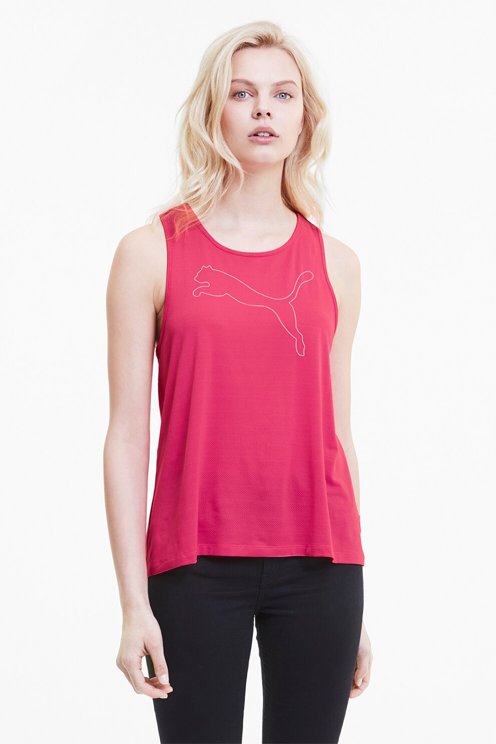 Puma, Top relaxed fit cu tehnologie dryCELL RTG, Roz aprins, XL