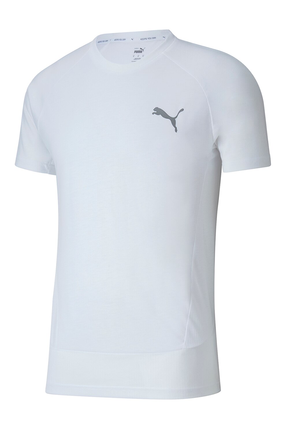 Puma, Tricou cu maneci raglan Evostripe, Alb optic, S