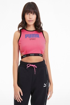 Puma, Top crop cu model logo, Roz Puma, Top crop cu model logo, Roz