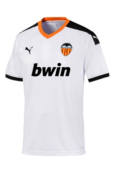 Puma, Tricou cu imprimeu pentru fotbal VCF, Alb/Negru Puma, Tricou cu imprimeu pentru fotbal VCF, Alb/Negru
