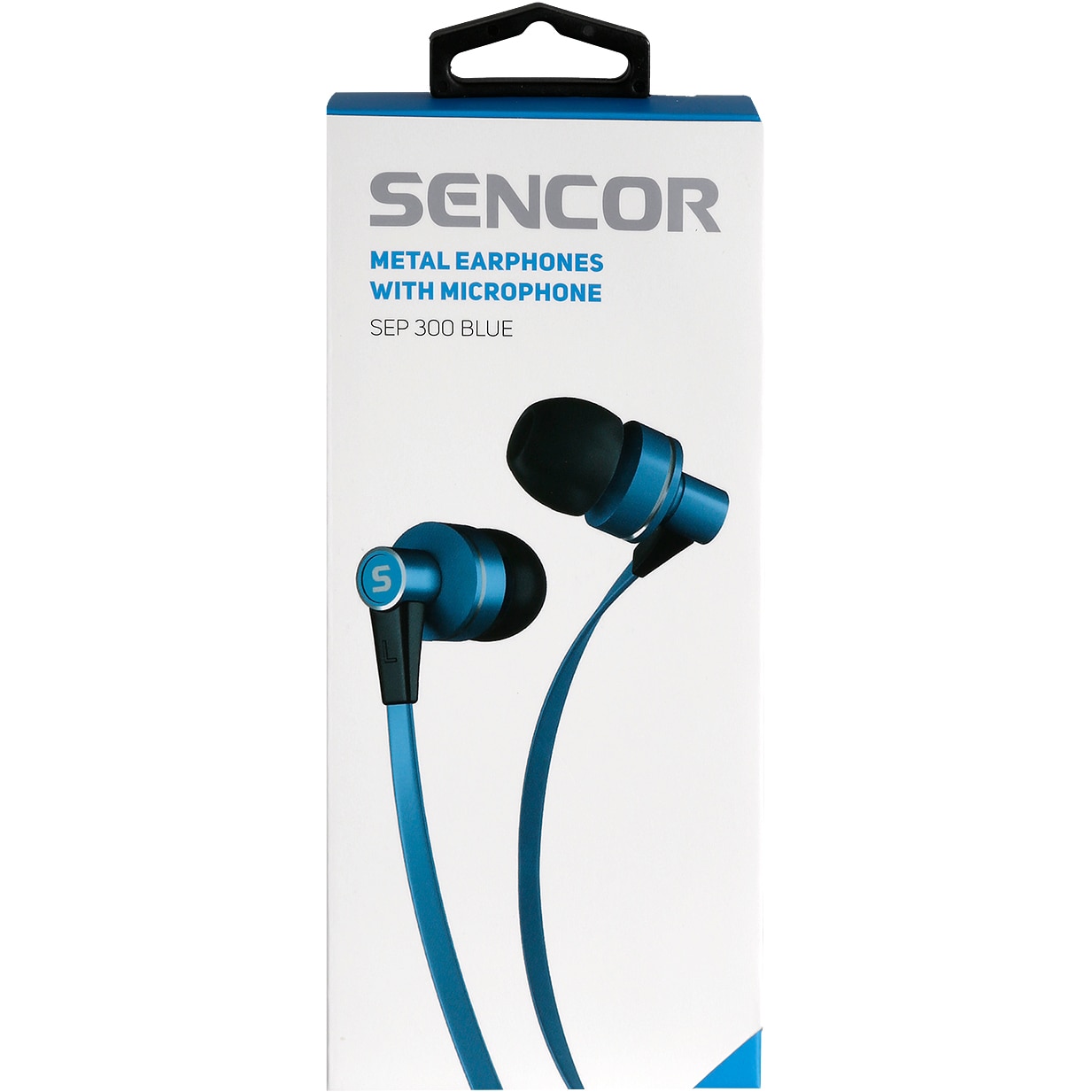 Casti audio, Sencor, Cu microfon, Albastru