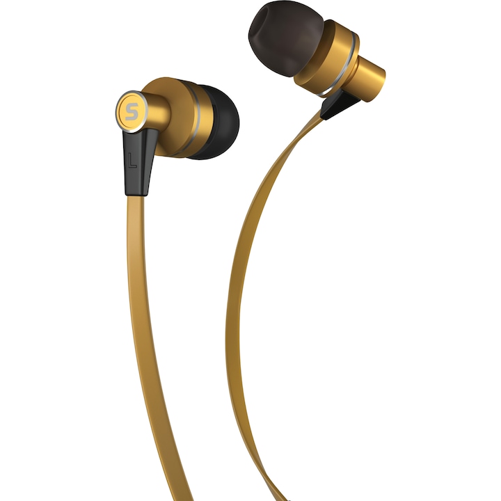 Sencor SEP 300 fülhallgató, Mikrofonnal, Arany
