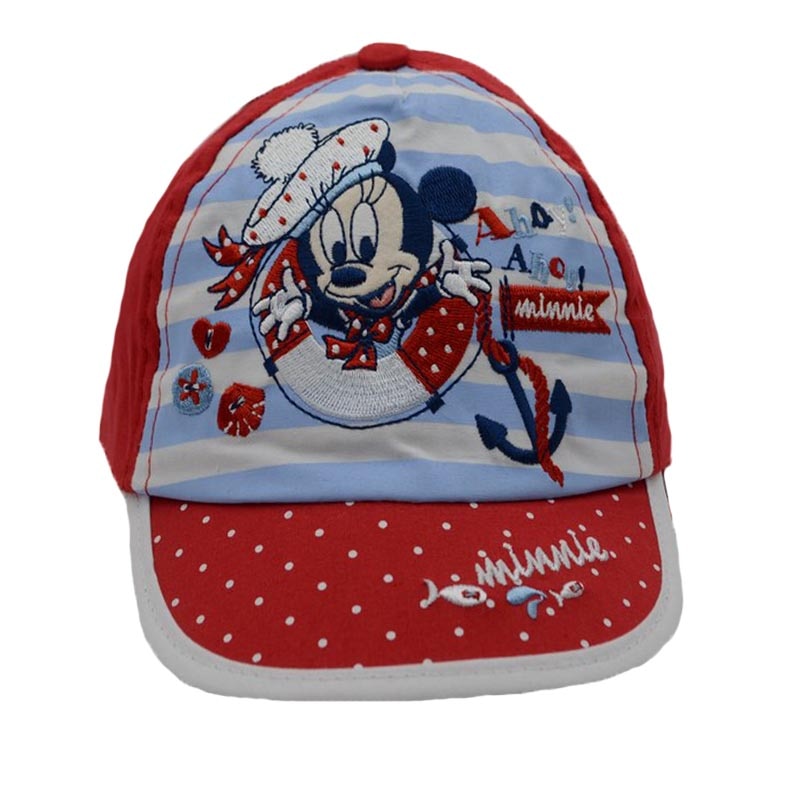 Sapca pentru fete Disney Minnie Mouse SCC-129, Rosu 48 CM Standard