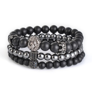 Bratari Barbati Set 3 - Accesorii Bijuterii Semipretioase Zirconiu Bratari Barbati Set 3 - Accesorii Bijuterii Semipretioase Zirconiu