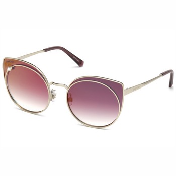 Ochelari de soare dama Swarovski Cat Eye Gold/Violet Mirrored/Smoke Degrade SK0173/S-32C Ochelari de soare dama Swarovski Cat Eye Gold/Violet Mirrored/Smoke Degrade SK0173/S-32C