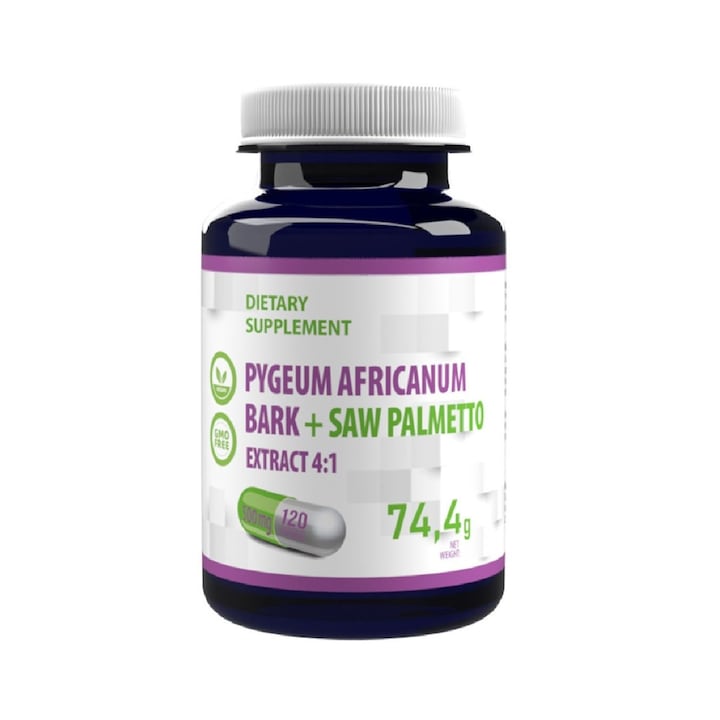 Pygeum Africanum Bark Saw Palmetto Complex 120 Capsule Vegane