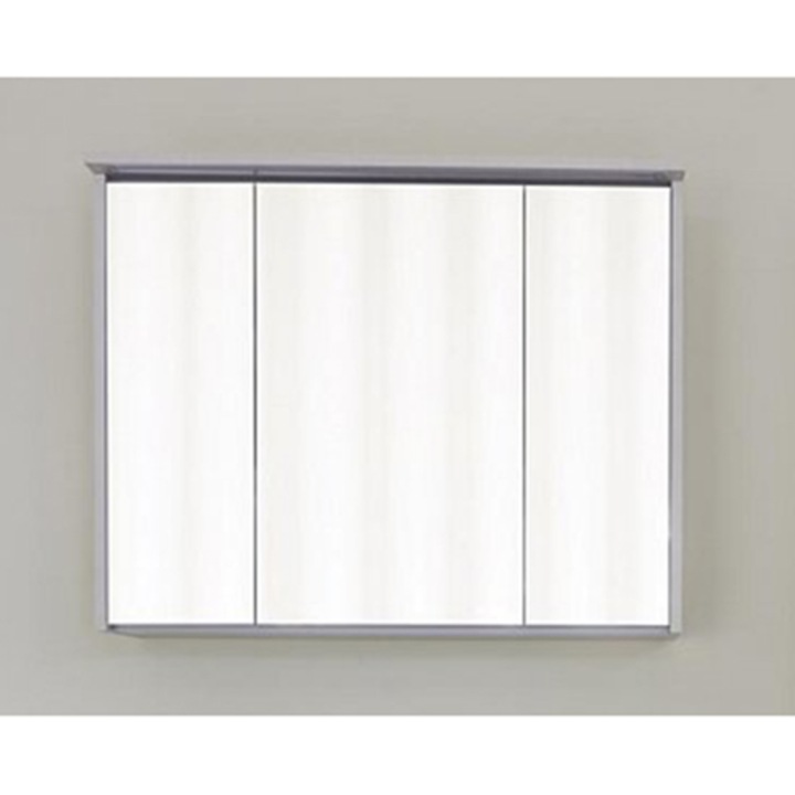 Dulap de baie cu oglinda Dezit PU 80DZ0049, suspendat, PAL, 80cm, Alb