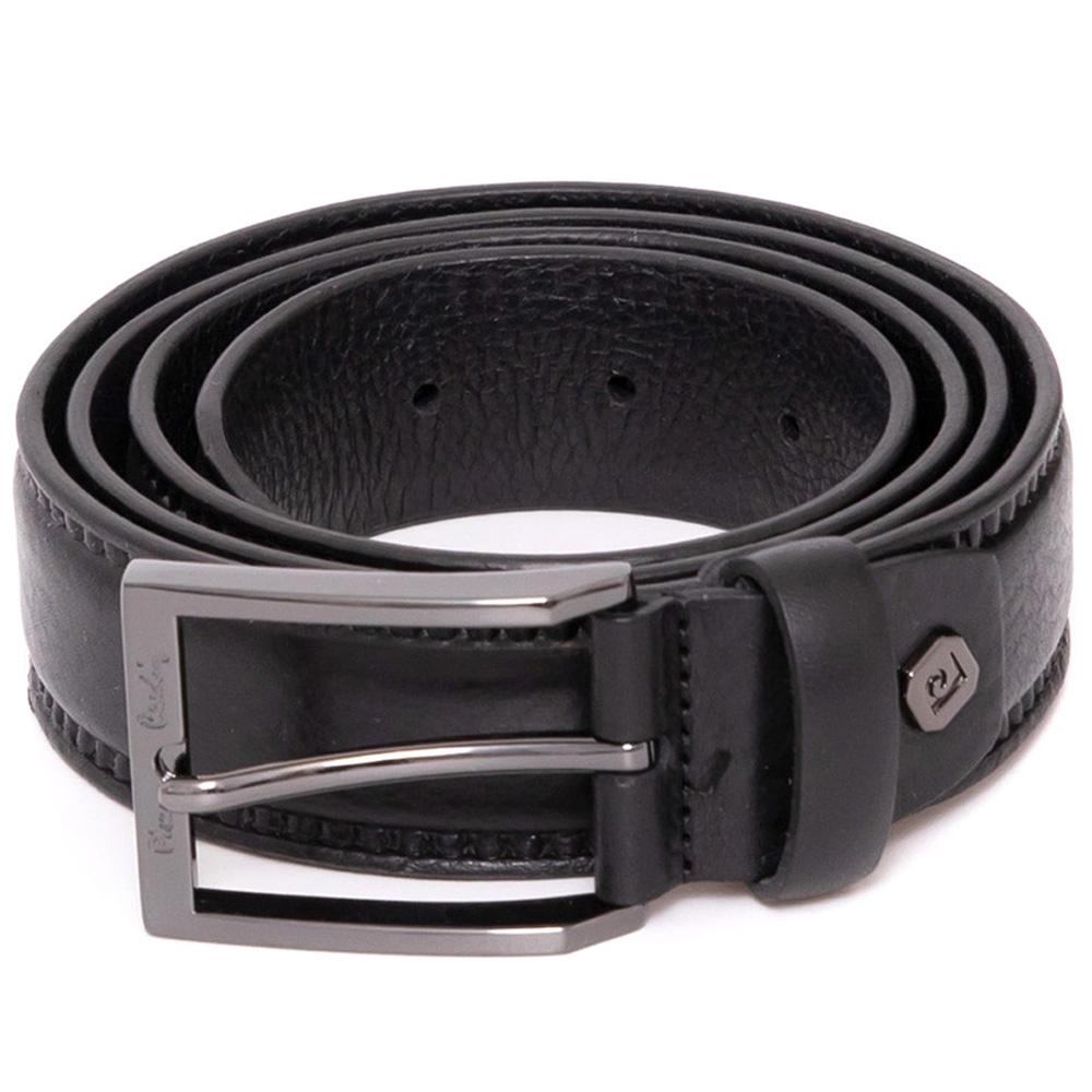 Curea barbati din piele naturala Pierre Cardin GCB330, Negru - 125 cm