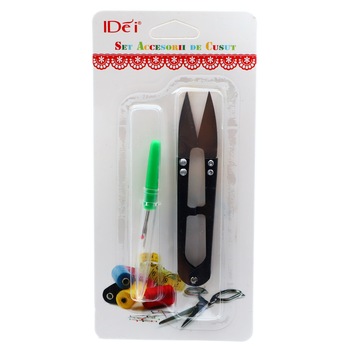 Set foarfeca si scarificator de croitorie, Idei, Negru Set foarfeca si scarificator de croitorie, Idei, Negru