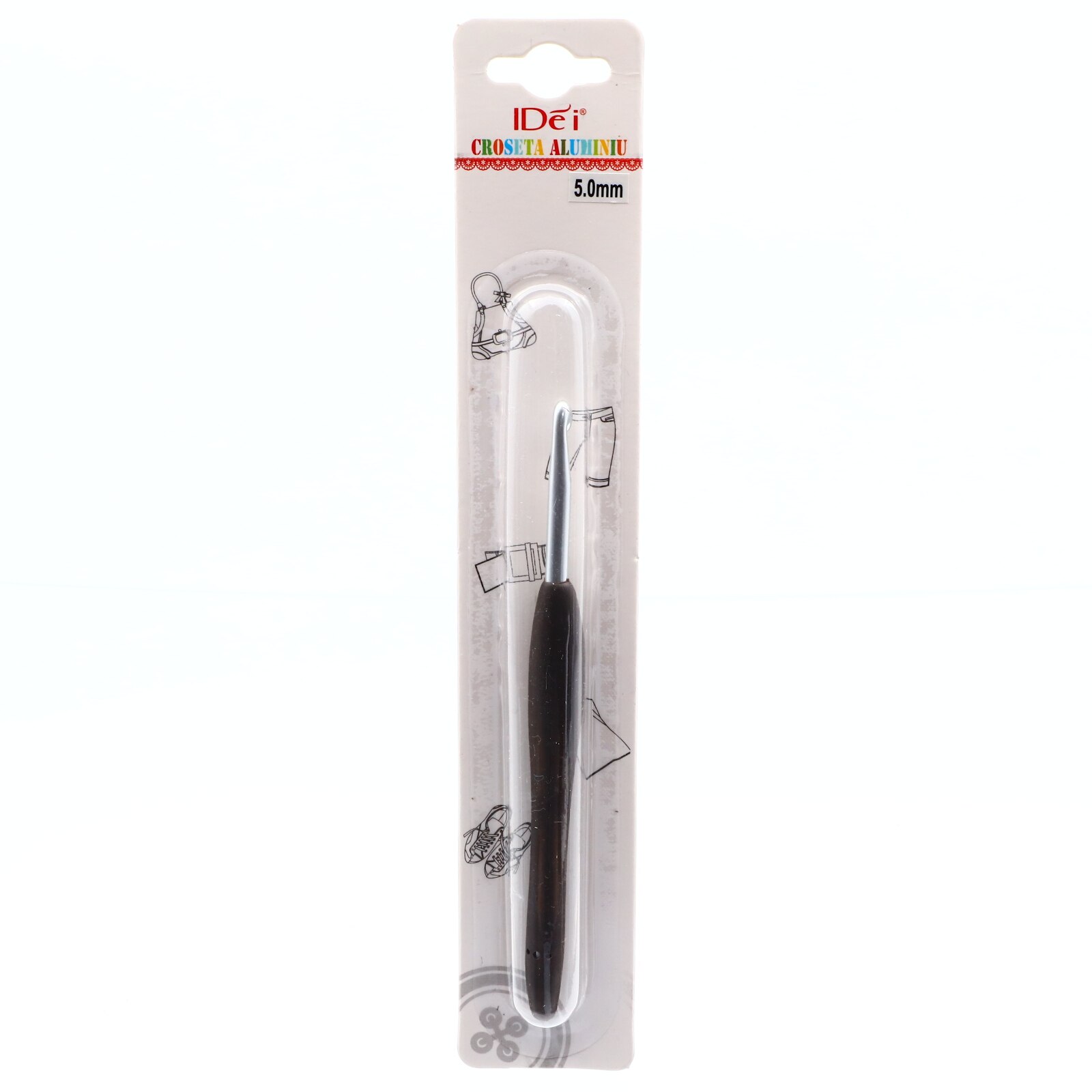 Croseta Aluminiu 5mm, IDei, Maro inchis