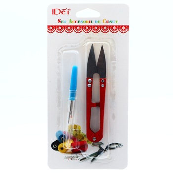 Set foarfeca si scarificator de croitorie, IDei, Rosu Set foarfeca si scarificator de croitorie, IDei, Rosu