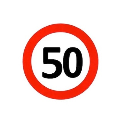 Abtibild stiker limitare viteza 50KmH
