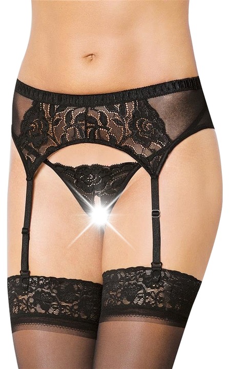 Softline 3319 Női harisnyatartó öv szett, poliamid/elasztán, fekete