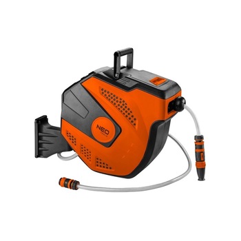 Furtun de gradina cu tambur automat, 20m, Neo 15-891 Furtun de gradina cu tambur automat, 20m, Neo 15-891