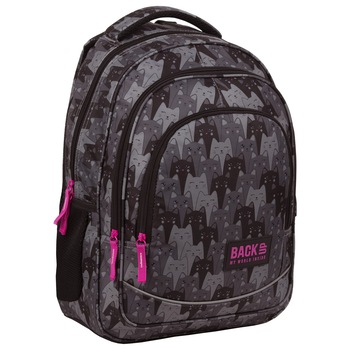 Rucsac scoala BackUP 3 model X 24 pisici, multicolor Rucsac scoala BackUP 3 model X 24 pisici, multicolor