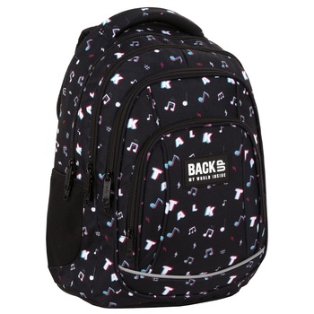 Rucsac scoala BackUP 4 model A 16 note muzicale, multicolor Rucsac scoala BackUP 4 model A 16 note muzicale, multicolor